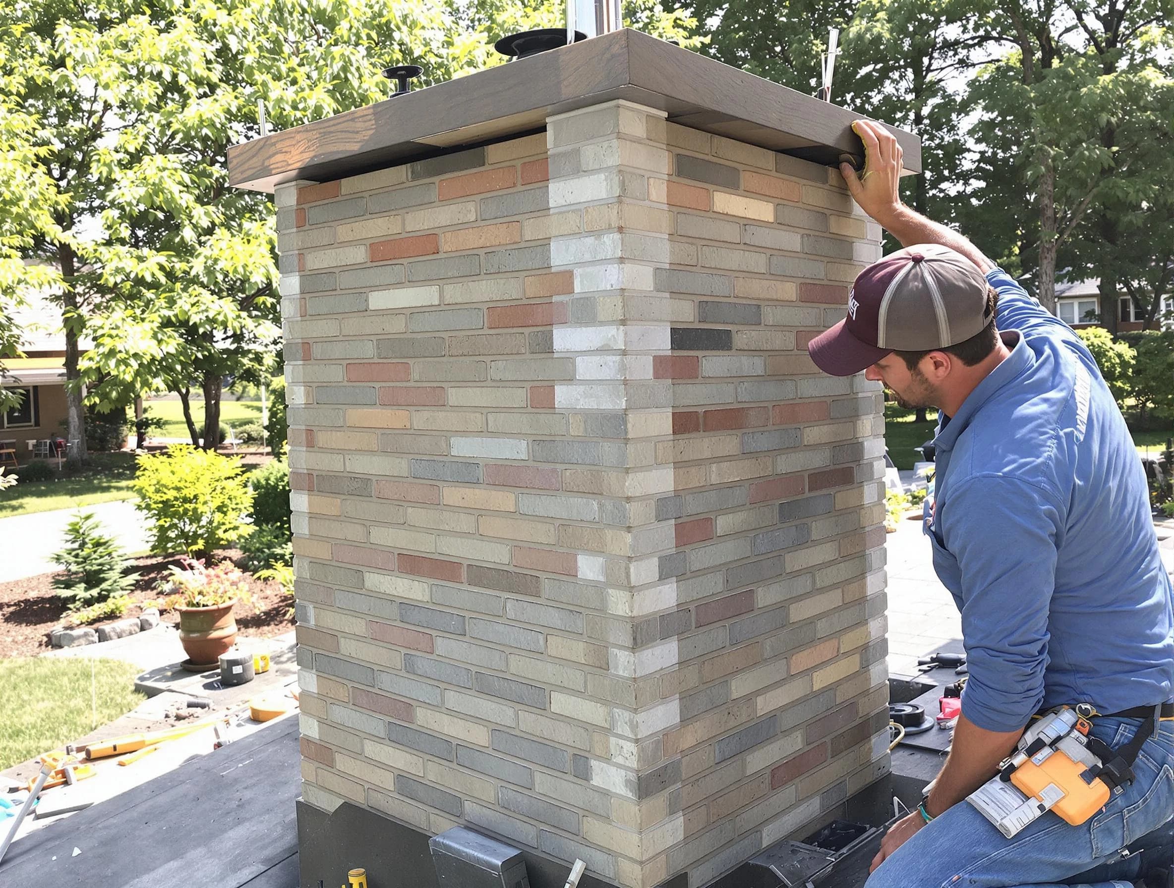 Ken Caryl Chimney Sweep completing a modern chimney remodel in Ken Caryl, CO