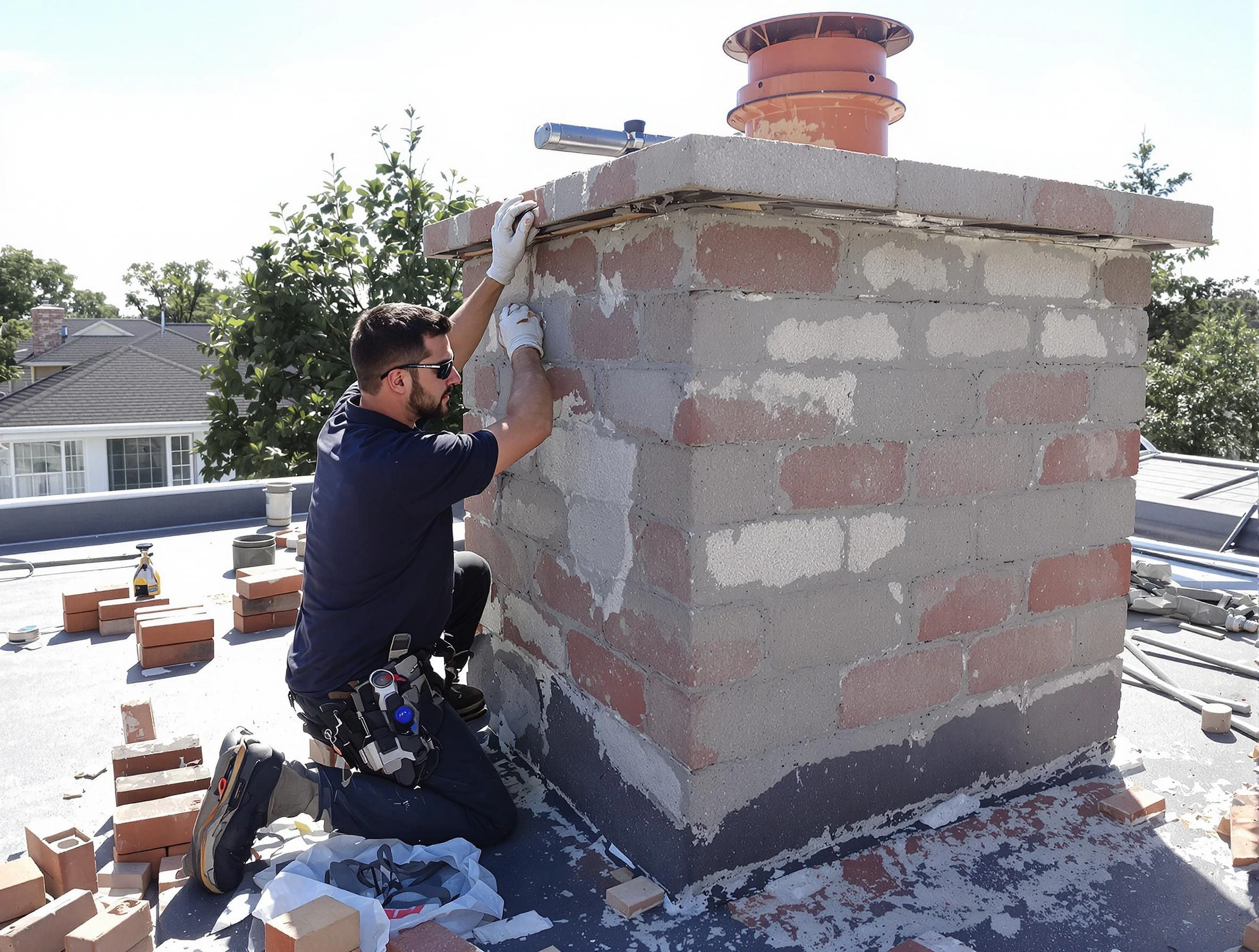 Advanced chimney repair process by Ken Caryl Chimney Sweep in Ken Caryl, CO