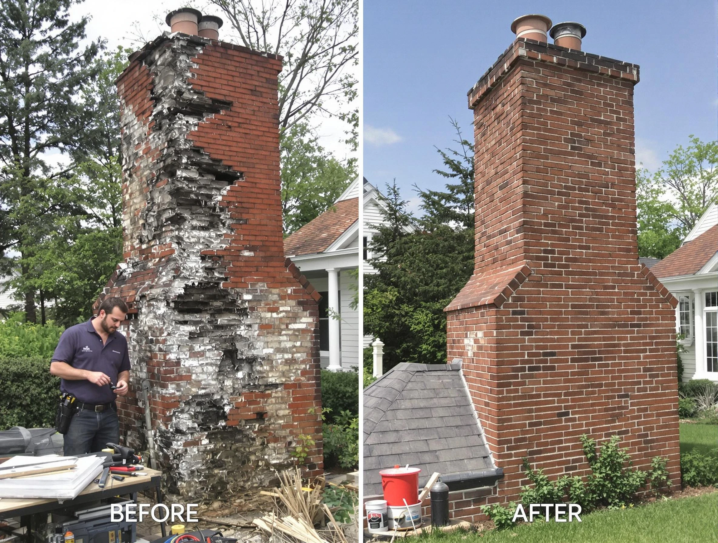 Ken Caryl Chimney Sweep performing a full chimney restoration in Ken Caryl, CO