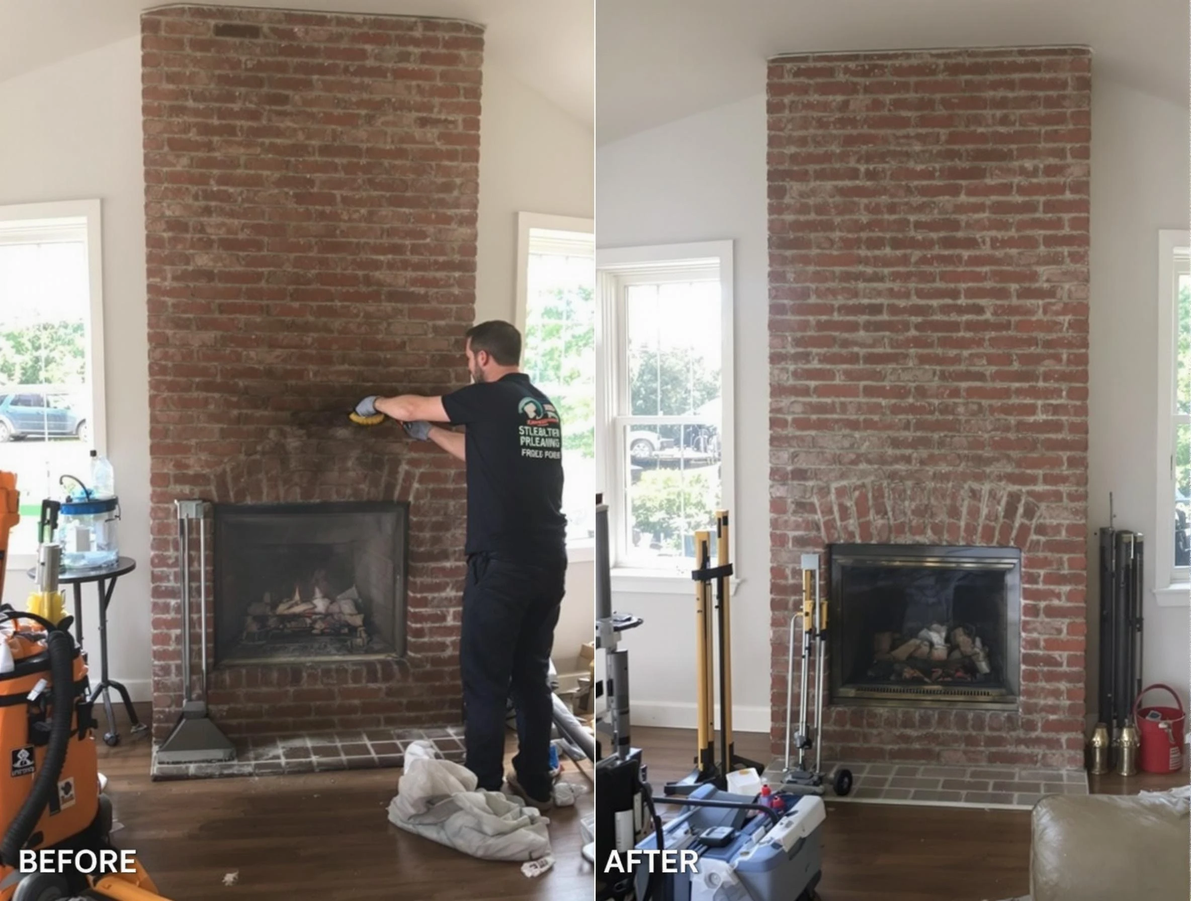 Finished chimney sweeping service by Ken Caryl Chimney Sweep in Ken Caryl, CO