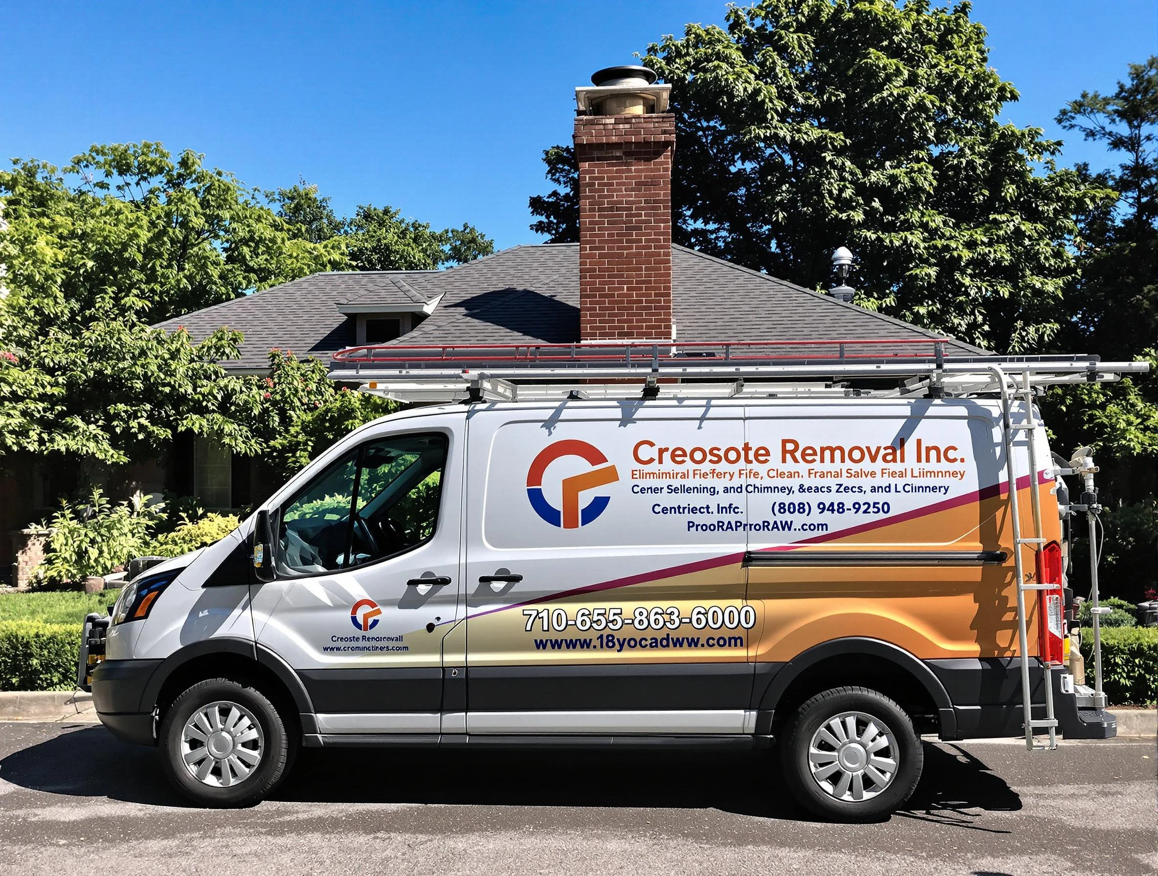 Ken Caryl Chimney Sweep technician removing creosote safely in Ken Caryl, CO