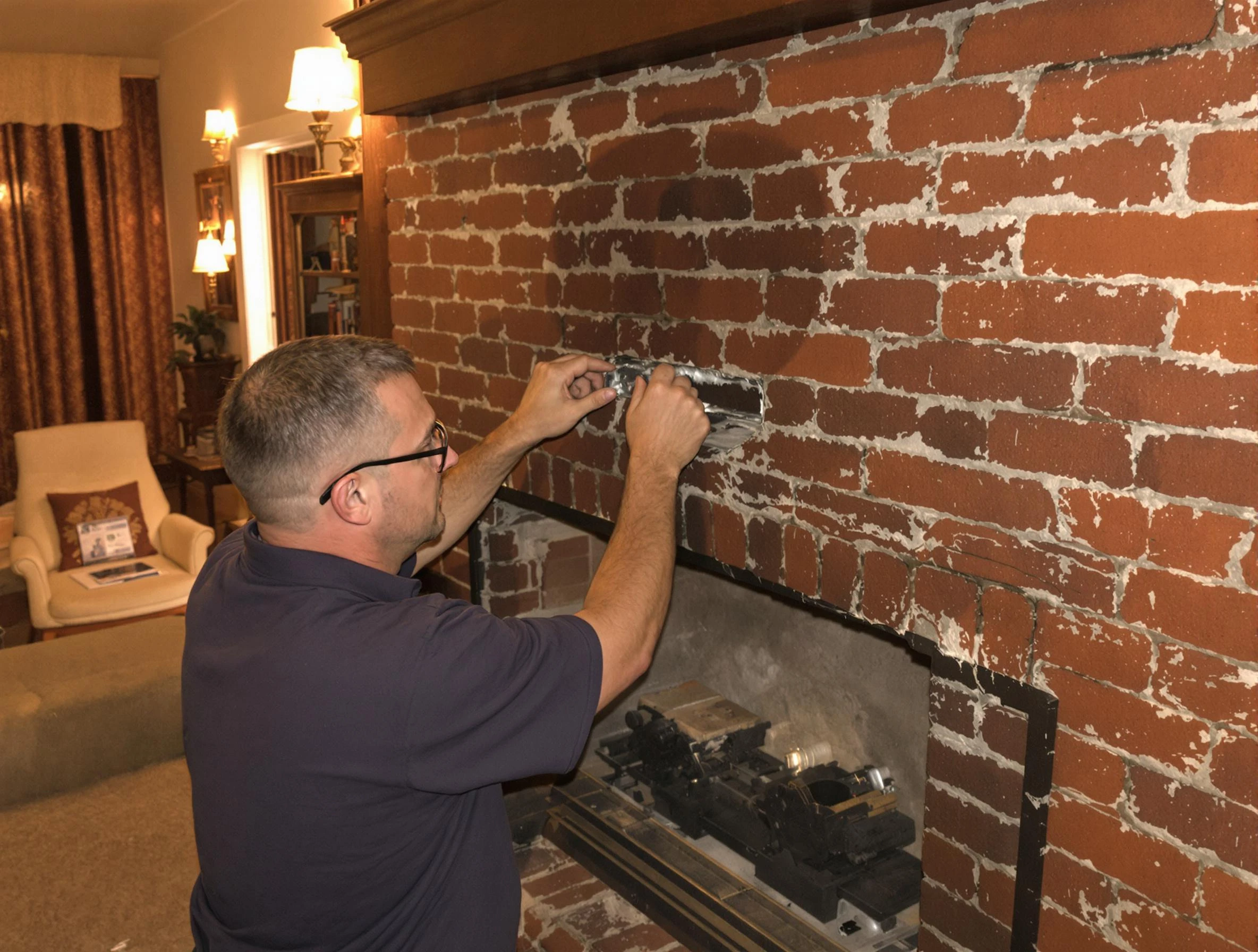 Ken Caryl Chimney Sweep expert fixing a fireplace in Ken Caryl, CO